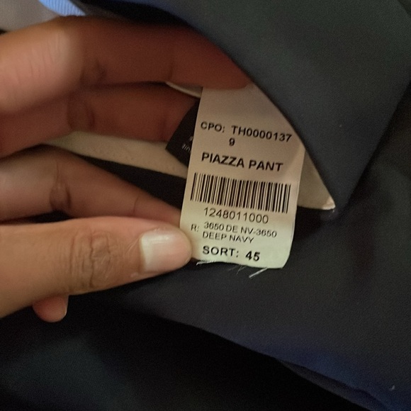 Theory - Navy wool trousers - Picture 3 of 4